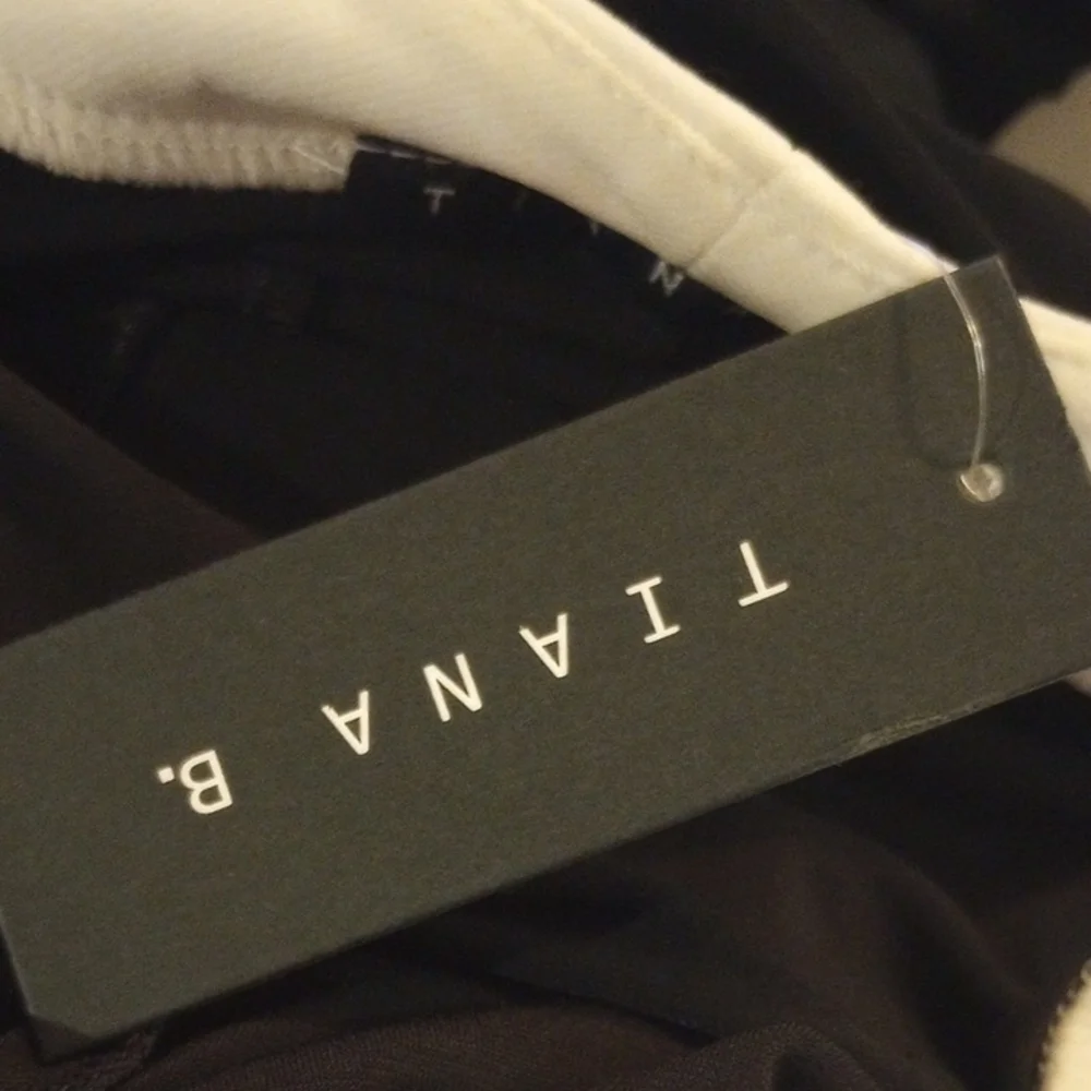 ☃️⛄☃️Tiana B. Black and White Sleeveless Midi Dress - Picture 4 of 4